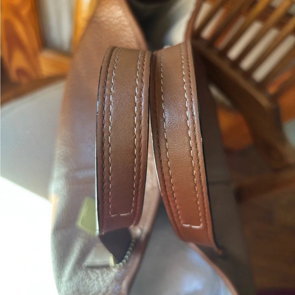 Coach Chestnut Leather Tote Bag - Picture 5 of 10